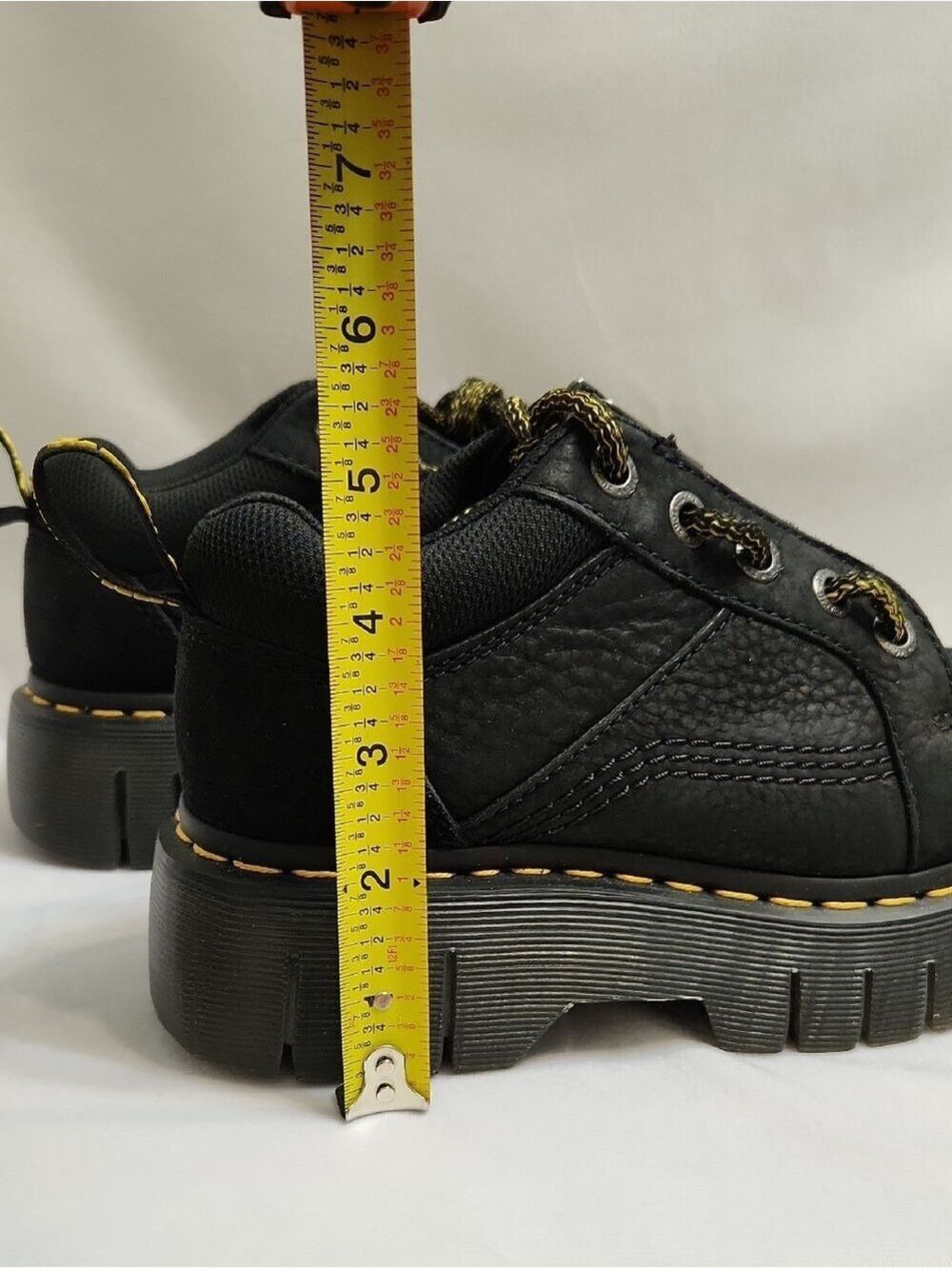 Dr. Martens Woodard Lo Zip Black Leather Shoes (W Size 5) - Picture 12 of 12